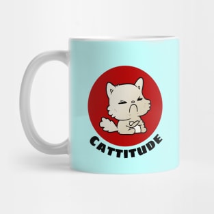 Cattitude | Cute Cat Pun Mug